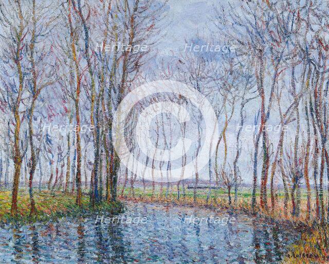 Les peupliers au bord de la rivière (Poplars by the river), 1899. Creator: Loiseau, Gustave (1865-1935).