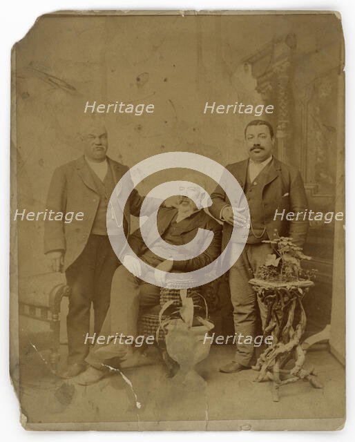 Albumen print of three members of the Boyd family, 1890-1930. Creator: Unknown.