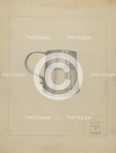 Silver Mug, c. 1937. Creator: Richard Schoene.