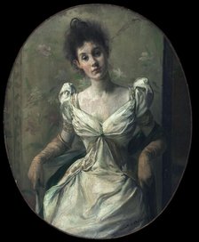 Portrait de Madame Abel Hermant, 1888. Creator: Jacques Emile Blanche.