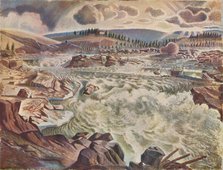 'Waterfall', c1900 (1935).  Artist: Leander Engstrom.