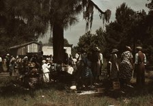 Fourth of July picnic by Negroes, St. Helena Island, S.C., 1939. Creator: Marion Post Wolcott.