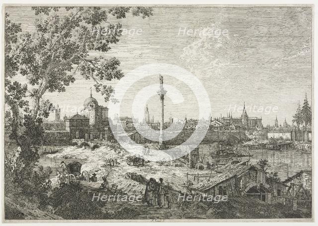 Panorama of a City on a River. Creator: Antonio Canaletto (Italian, 1697-1768).