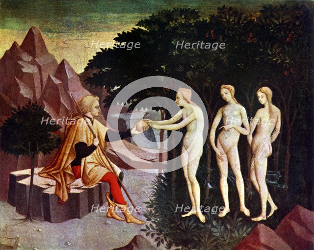 'The Judgement of Paris', c1450. Artist: Unknown
