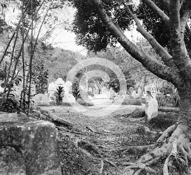 Cemetery, Happy Valley, Hong Kong, 1868/1871. Creator: John Thomson.