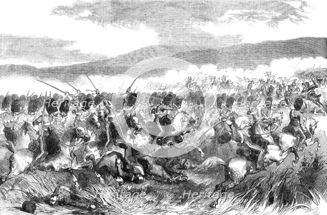 The Action at Balaclava - Charge of the Scots Greys, October 25, 1854. Creator: Unknown.