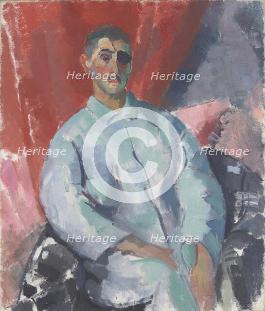 Self Portrait with Black Eye Patch, 1915. Creator: Rik Wouters.