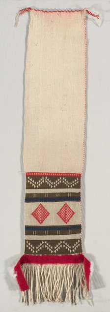 "Hopi Brocade" Style Dance Sash, c. 1874-1885. Creator: Unknown.