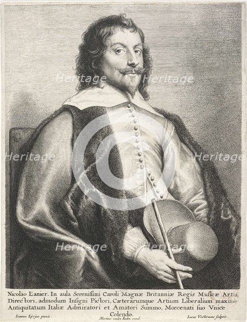 Portrait of the Composer Nicholas Lanier (1588-1666), First Half of 17th cen..