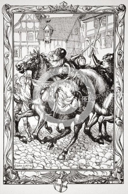 'Rushed Upon the Astonished Throng', 1905.  Artist: Dora Curtis