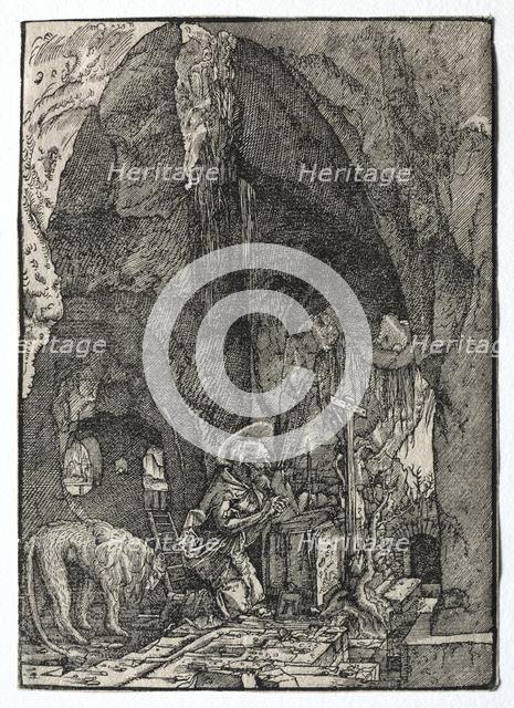 St. Jerome in the Cave, 1513-1515. Creator: Albrecht Altdorfer (German, c. 1480-1538).