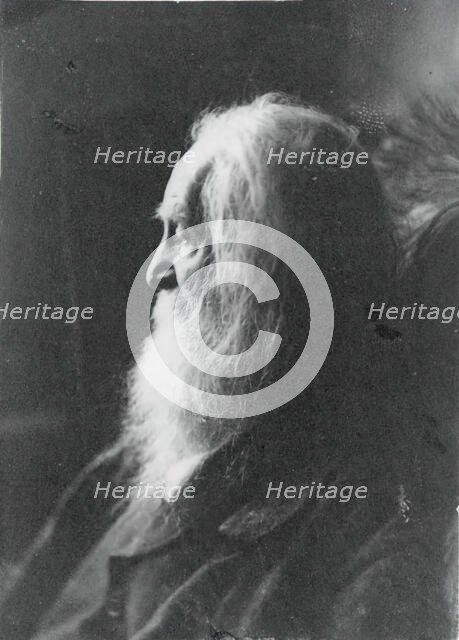 Walt Whitman in Camden, N.J., c. 1891. Creator: Samuel Murray.