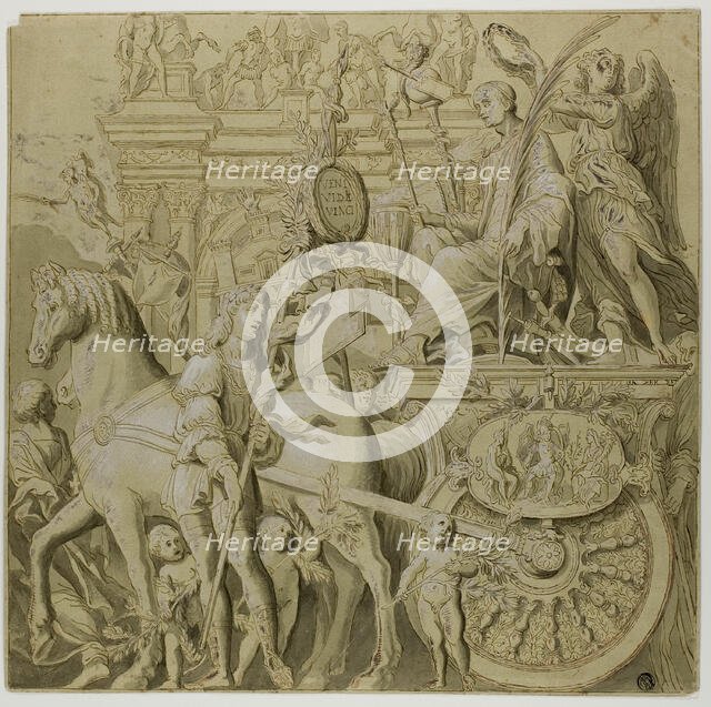 Triumphs of Julius Caesar: Canvas No. IX, 18th century. Creator: Unknown.