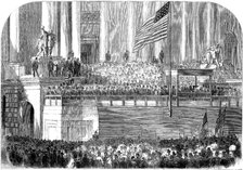 Inauguration of President Lincoln, Washington DC, 4 March 1861. Artist: Unknown