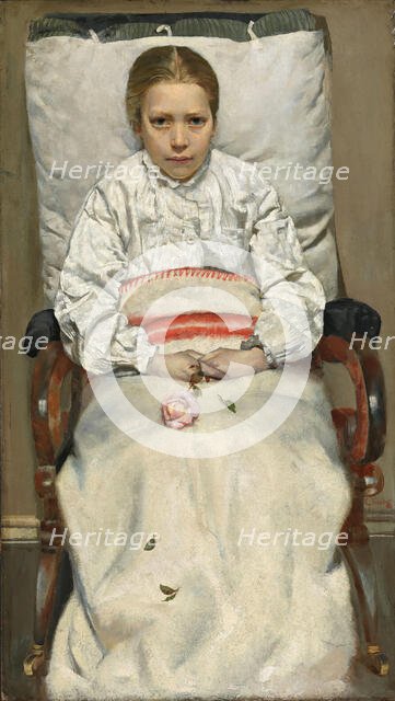 Sick Girl, 1881. Creator: Christian Krohg.