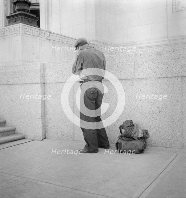 Itinerant worker, Fort Worth, Texas, 1936. Creator: Dorothea Lange.