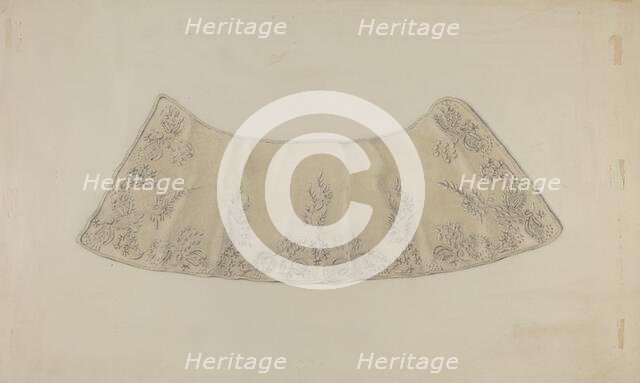 Embroidered Lace Collar, c. 1938. Creator: Frank Nelson.