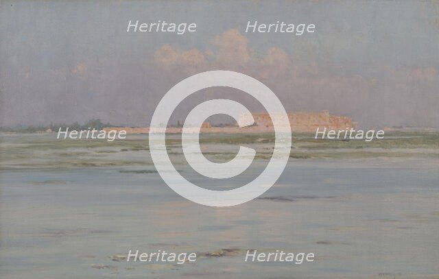 Luxor Temple, Egypt, c.1891. Creator: Henry Brokman.