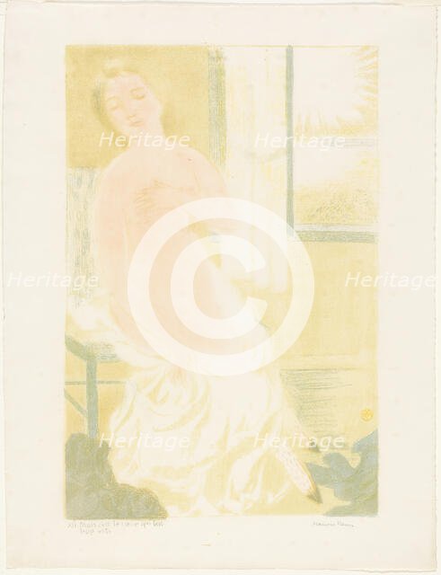 But It is the Heart That Beats Too Quickly, plate twelve from Love, 1898, published 1899. Creator: Maurice Denis.