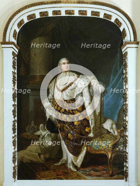 Louis XVI in coronation costume, c1777. Creator: Joseph Siffred Duplessis.