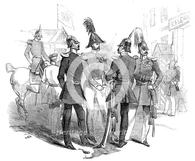 Prussian officers - Place d'Armes, Cologne, 1845. Creator: Unknown.