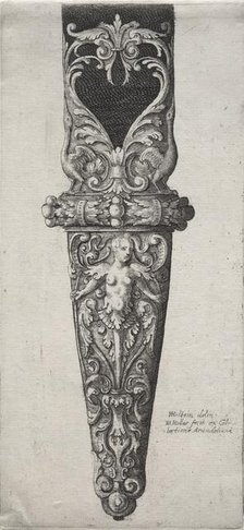 Design for Dagger Sheath. Creator: Wenceslaus Hollar (Bohemian, 1607-1677).
