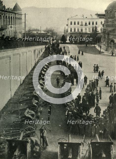 German guns captured by the Russian army, First World War, c1915, (c1920).  Creator: Unknown.