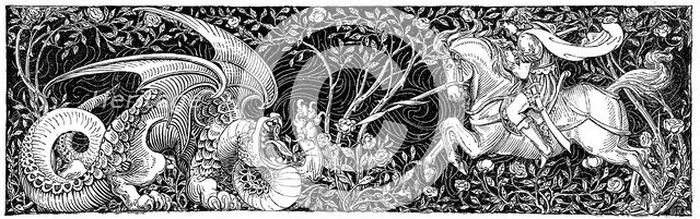 St George killing the dragon, 1884. Artist: George Heywood Maunoir Sumner