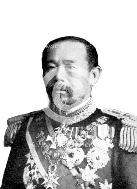 Marquis Hirobumi Ito, Japanese statesman, Russo-Japanese War, 1904-5. Artist: Unknown