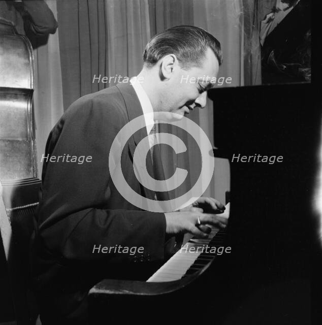 Portrait of Gene Schroeder, Eddie Condon's, New York, N.Y., 1946. Creator: William Paul Gottlieb.