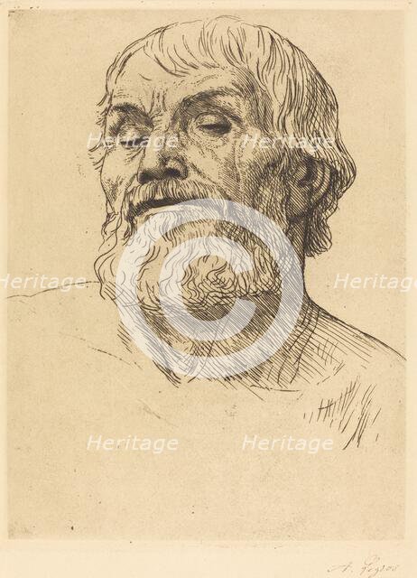 Head of a Man (Tete d'homme). Creator: Alphonse Legros.