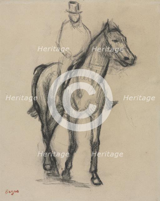 Horse and Rider, c. 1890. Creator: Edgar Degas (French, 1834-1917).