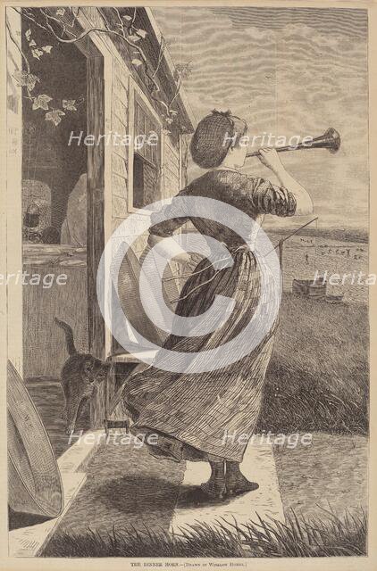 The Dinner Horn, published 1870. Creator: Winslow Homer.