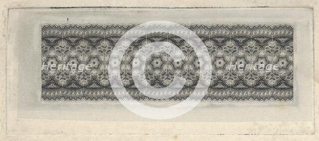 Banknote motif: band of lace-like lathe work ornament, ca. 1824-42. Creator: Durand, Perkins & Co.
