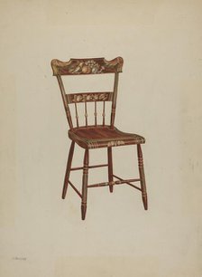 Pa. German Chair, c. 1939. Creator: Charles Henning.