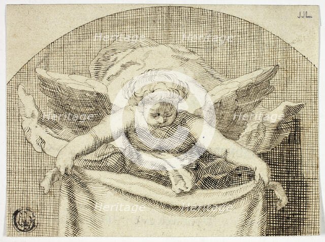 Putto Holding Sudarium, n.d. Creator: Unknown.