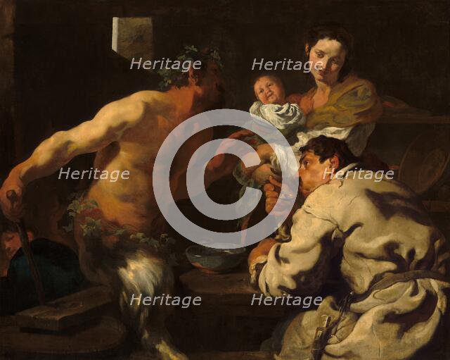 The Satyr and the Peasant, possibly c. 1623/1626. Creator: Johann Liss.