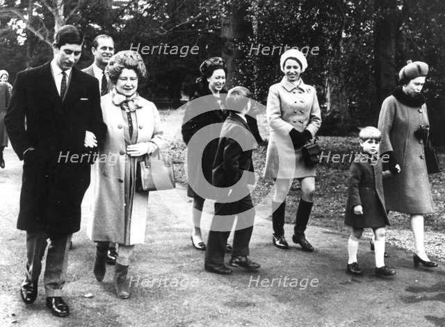 The Royal Family at Sandringham Castle, Norfolk, c1970(?). Creator: Unknown.
