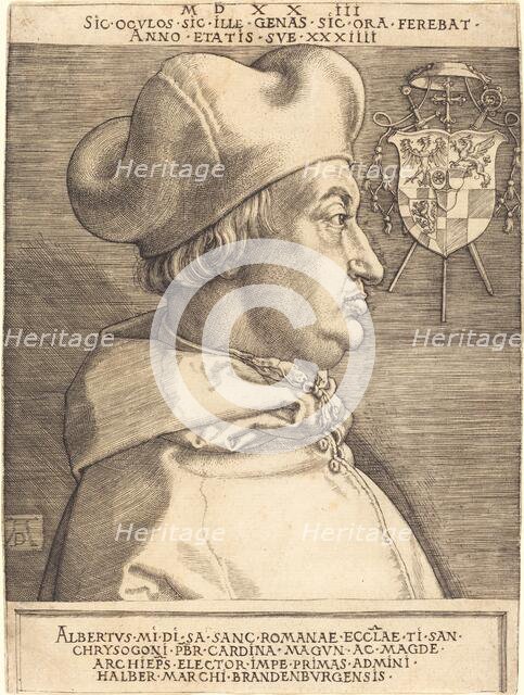 Cardinal Albrecht of Brandenburg ("Large Cardinal"), 1523. Creator: Albrecht Durer.