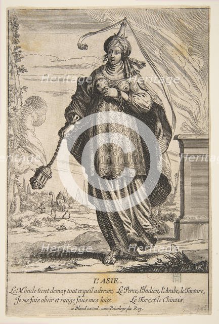 Asia, mid to late 17th century. Creator: Abraham Bosse.