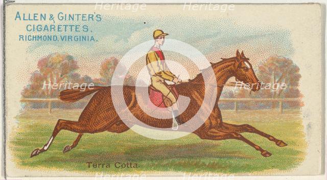 Terra Cotta, from The World's Racers series (N32) for Allen & Ginter Cigarettes, 1888. Creator: Allen & Ginter.