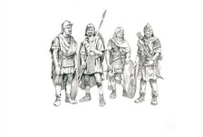 Roman soldiers, c1985-c2000. Artist: Philip Corke.