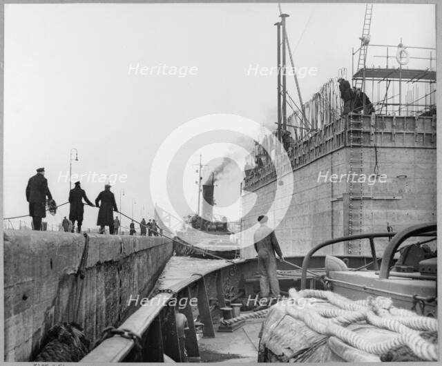 Tilbury Docks, Chadwell St Mary, Thurrock, Essex, 03/1952. Creator: John Laing plc.