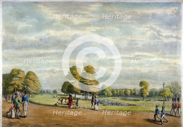 St James's Park, Westminster, London, 1826.                                     Artist: Anon