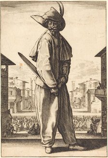 Zanni, 1618/1620. Creator: Jacques Callot.