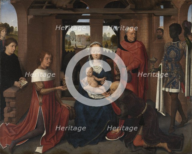 Central panel of the Triptych of Jan Floreins, 1479. Artist: Memling, Hans (1433/40-1494)