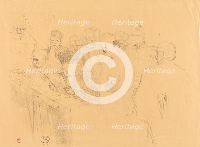 Soudais Deposition (Déposition Soudais), 1896. Creator: Henri de Toulouse-Lautrec.