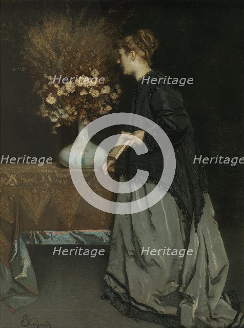 Autumn Flowers, 1867. Artist: Stevens, Alfred (1823-1906)