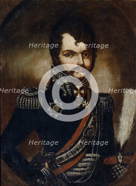 Portrait of Vasily Orlov-Denisov (1775-1843). Artist: Anonymous  