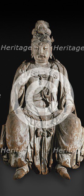 Seated figure of the bodhisattva Guanyin, 13th century. Artist: Unknown.